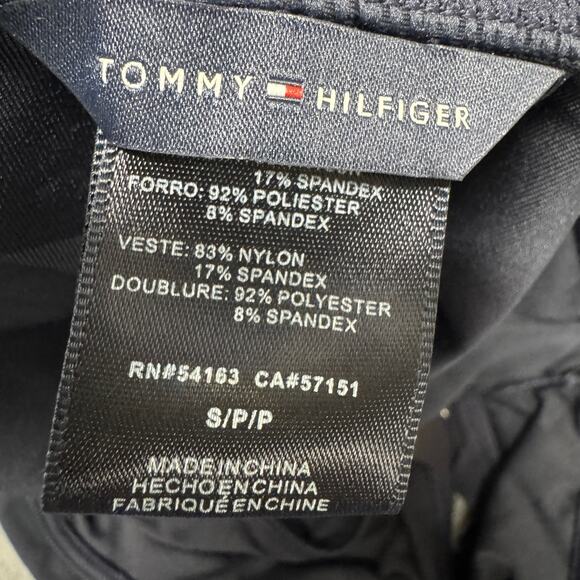 Tommy Hilfiger Bikini Bottom Womens Small Blue Fold Over Hipster UPF 50+ NEW $48 - Picture 6 of 8